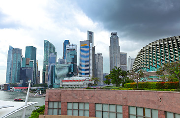 Image showing Skyline of Singapore business district