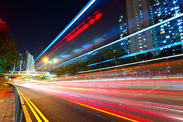 Image showing traffic at city in night