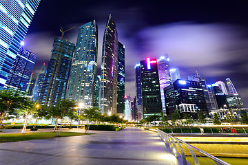 Image showing cityscape of Singapore at night