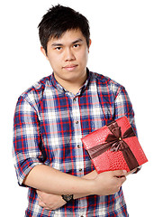 Image showing man give gift