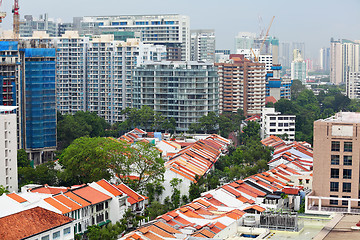 Image showing residential downtown in Singapore