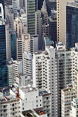 Image showing crowded building in Hong Kong