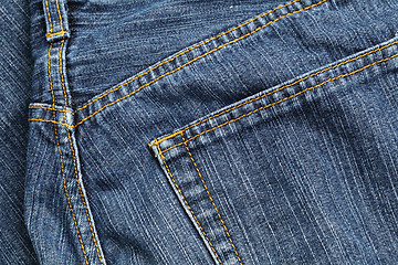 Image showing jeans texture