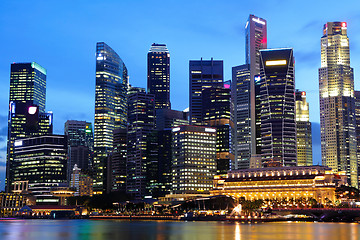 Image showing Singapore at night