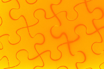 Image showing Puzzle in orange