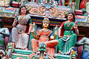 Image showing statue in hindu temple