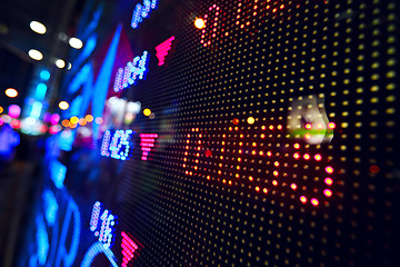 Image showing stock market price display abstract