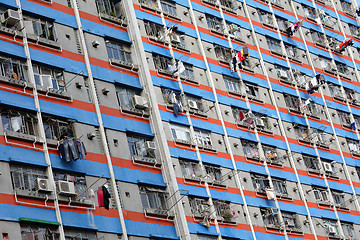 Image showing public apartment block in Hong Kong