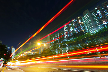 Image showing urban traffic at night