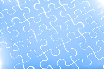 Image showing Puzzle in blue