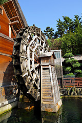 Image showing wooden waterwheel