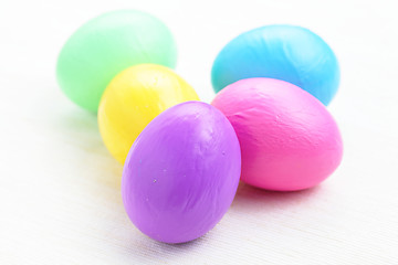 Image showing colorful easter eggs