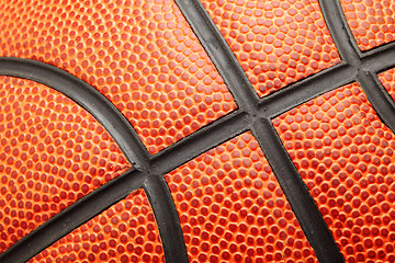 Image showing basketball texture