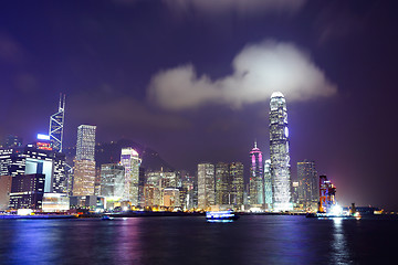 Image showing Hong Kong cityscape at night