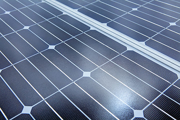 Image showing Photovoltaic cells of solar panel