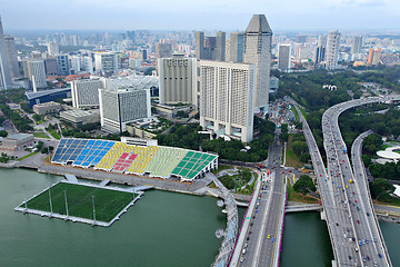 Image showing Singapore business district