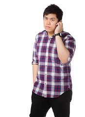 Image showing man talk on phone