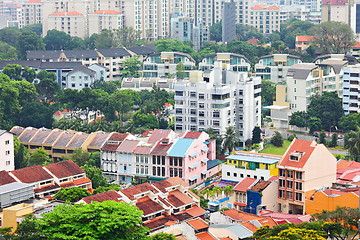 Image showing residential downtown in Singapore