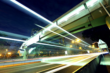 Image showing traffic at city in night