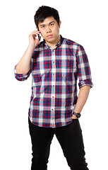 Image showing man talk on phone