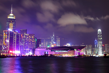 Image showing Hong Kong skyline at night