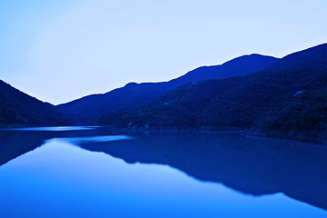 Image showing lake in blue