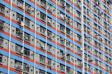 Image showing public apartment block in Hong Kong