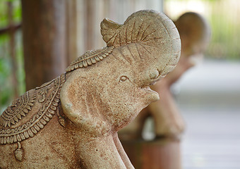 Image showing stone elephant statue