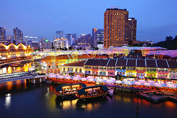 Image showing Singapore city at night