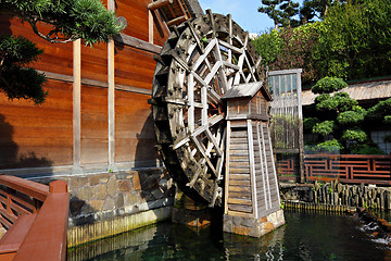 Image showing wooden waterwheel