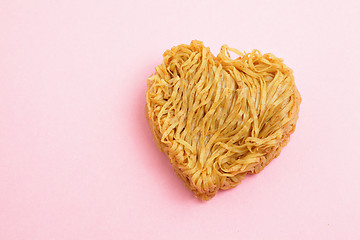 Image showing heart sharp noodle