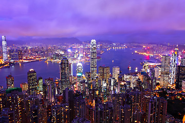 Image showing Hong Kong cityscape at night