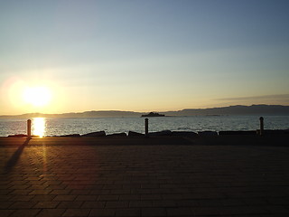 Image showing Sunset in Trondheim