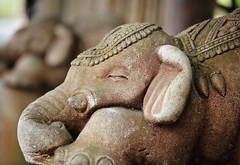 Image showing stone elephant statue