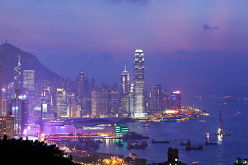 Image showing Hong Kong at night