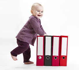 Image showing young child with ring file