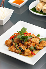 Image showing Thai Tofu Dish with Appetizers