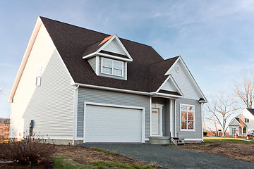 Image showing New Home with 2 Car Garage