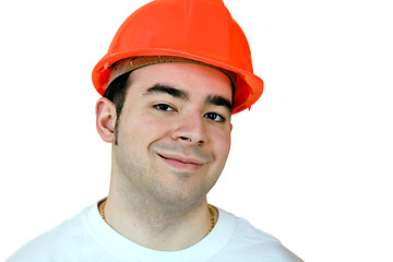 Image showing Construction Worker with Clipping Path