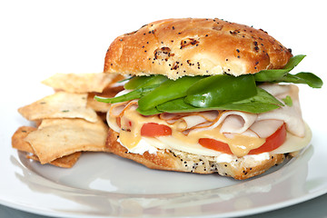 Image showing Smoked Turkey Sandwich