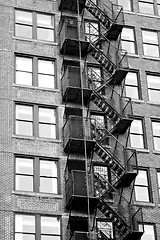 Image showing Fire Escape Stairways