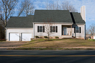 Image showing Newly Constructed House with Two Car Garage