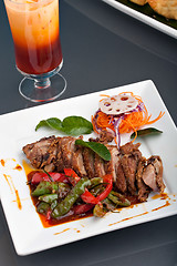 Image showing Thai Roast Chile Basil Duck