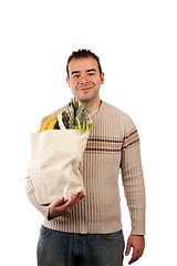 Image showing Male Grocery Shopper