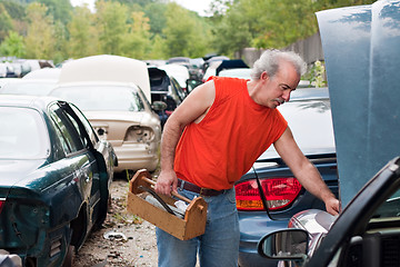 Image showing Backyard Mechanic Junk Yard Shopping