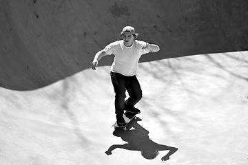 Image showing Skater Inside a Bowl