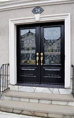 Image showing Modern entrance door.