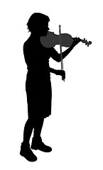 Image showing Female violinist