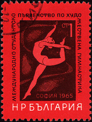 Image showing Free callisthenics on post stamp