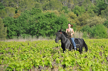 Image showing riding girl